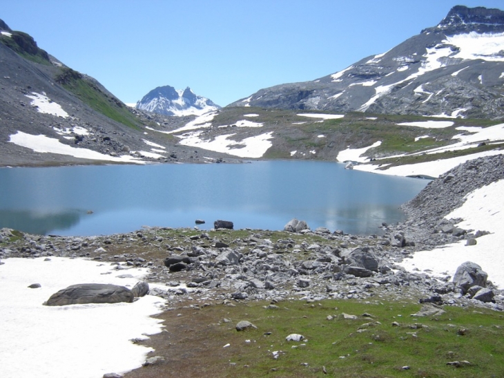 Le lac long , au pied de la grande casse - Pralognan-la-Vanoise
