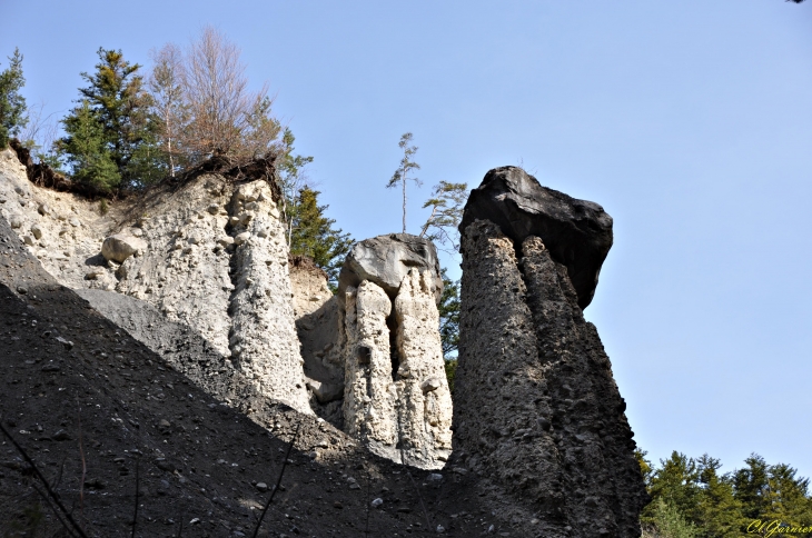 Demoiselles coiffées ( Fées ) - Les Essarts - Tourmentier - Saint-Julien-Mont-Denis