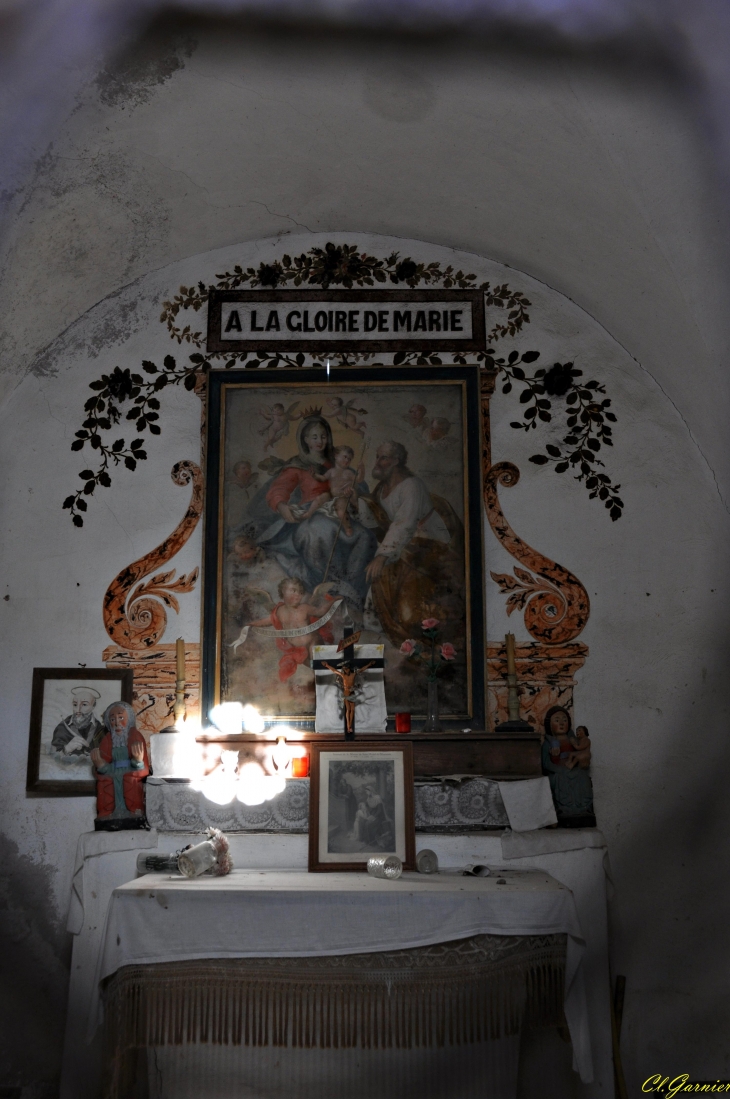 Interieur - Chapelle de la Serraz - Saint-Martin-d'Arc