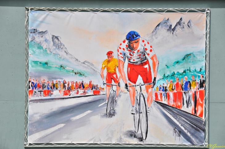 Fresque - Tour de France 2015 - Salle polyvalente - Villargondran